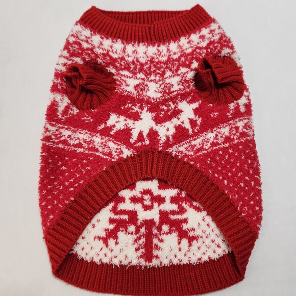 Old Navy Dog Sweater Red/White Sm. - Picture 3 of 5